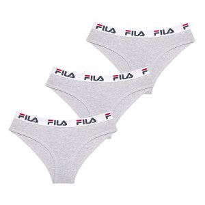Lot de 3 culottes femme en coton FU6043 couleur grise