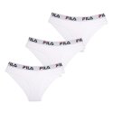Lot de 3 culottes femme en coton FU6043 couleur Blanche