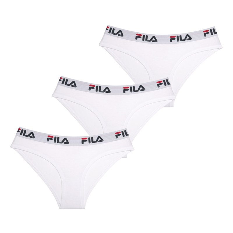 Lot de 3 culottes femme en coton FU6043 couleur Blanche