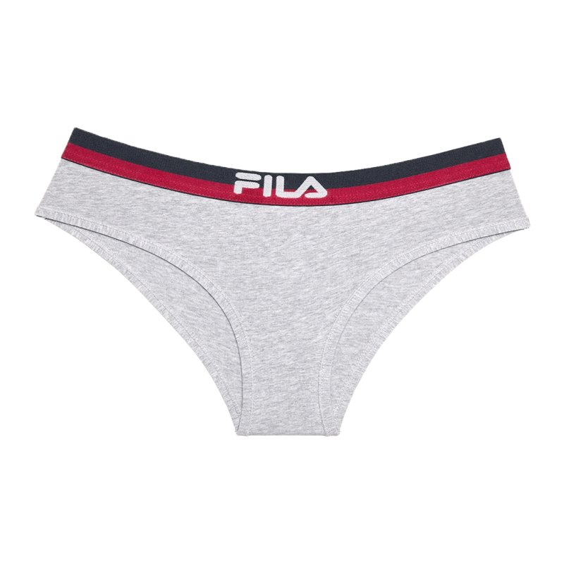 Lot de 3 Culottes femme coton FU6050 Gris, Navy et Blanc