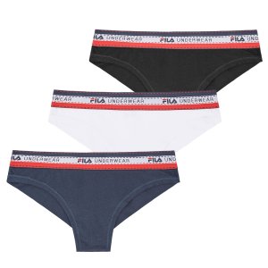 Lot de 3 Strings brésilien femme coton Uni FU6178