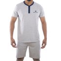 Ensemble homme Pyjama court T-shirt col tunisien