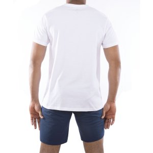 Ensemble homme Pyjama court T-shirt col rond bicolore