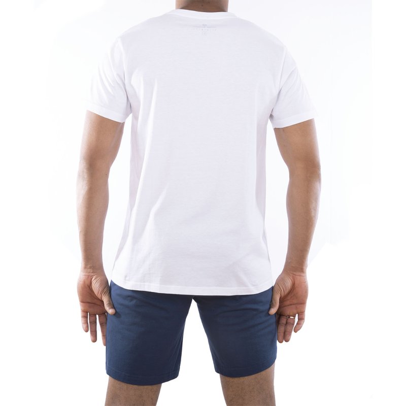 Ensemble homme Pyjama court T-shirt col rond bicolore