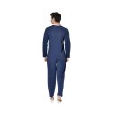 Ensemble pyjama long homme t-shirt col tunisien Vintage