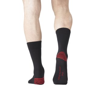 Lot de 6 Paires de Chaussettes homme Ville Mode Noir Imprimé - Serge Blanco Lot de 6 Paires de Chaussettes de Ville coton homme peigné doux
