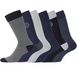 Lot de 6 Paires de Chaussettes de Ville coton homme peigné doux