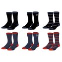 Lot de 6 paires de chaussettes de ville Town AD
