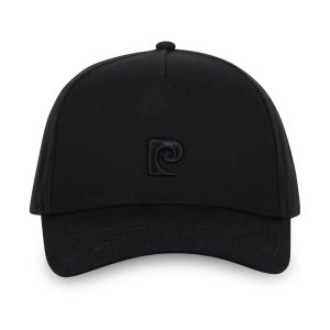 Casquette Uni Pierre Cardin Noire Baseball Strapback / Boucle Casquette Baseball Logo