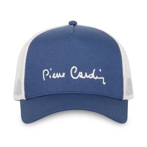 Casquette Uni Pierre Cardin Bleue Trucker Snapback Casquette Trucker avec filet Net