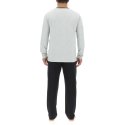 Ensemble Pyjama long homme en coton uni Logo poitrine