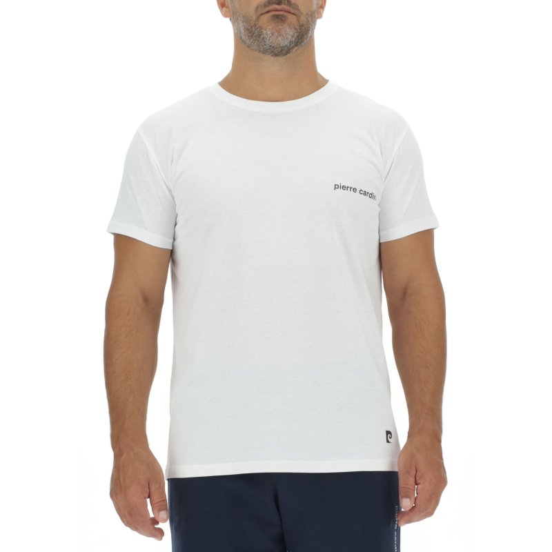 Lot de 3 T-shirts homme en coton uni col rond imprimé poitrine