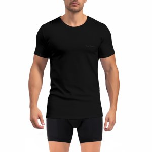 T-shirt homme en col rond avec print signature sur la poitrine