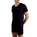 Lot de 2 t-shirts homme en col v avec print sur la poitrine