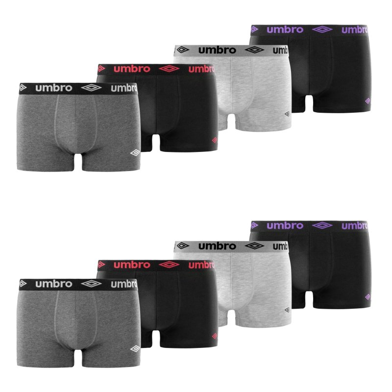 Lot de 8 Boxers coton homme Uni