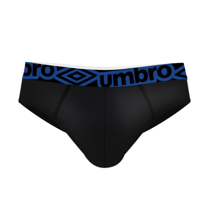 Lot de 3 slips homme en coton ceinture bleue Diamon