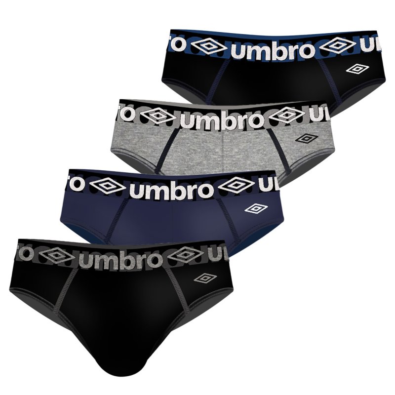 Lot de 4 slips homme en coton Uni