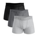 Lot de 3 Boxers homme Coton Gris clair/Gris foncé/Anthracite Uni - Airness