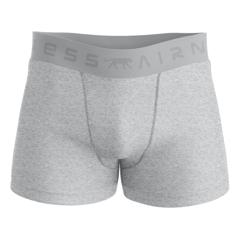 Lot de 3 Boxers homme Coton Gris clair/Gris foncé/Anthracite Uni - Airness