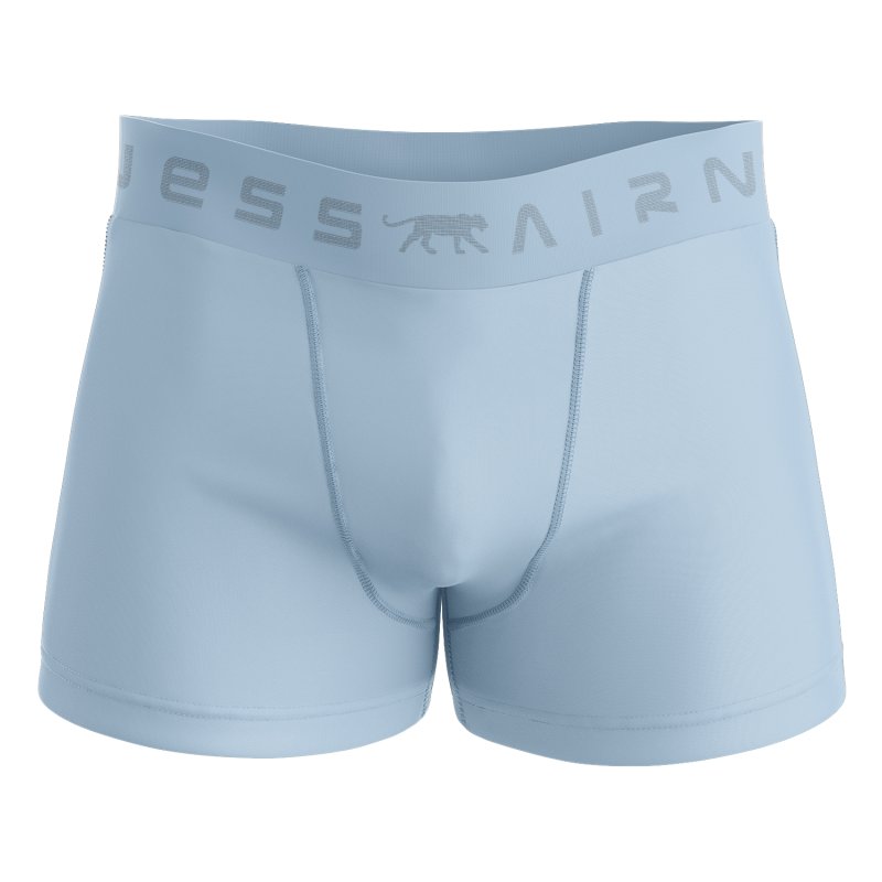 Lot de 3 Boxers homme Coton Bleu marine/Bleu clair/Kaki Uni - Airness