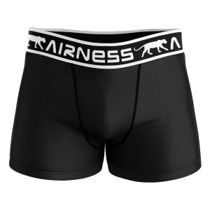 Lot de 3 Boxers homme Coton Noir/Gris foncé/Kaki Uni - Airness