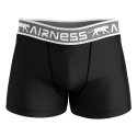 Lot de 3 Boxers homme Coton Noir/Gris foncé/Kaki Uni - Airness