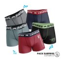 Pack surprise de 3 Boxers homme Coton Aléatoire Uni - Airness
