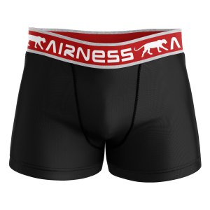 Lot de 5 Boxers homme Coton Noir/Rouge/Blanc/Bleu Uni - Airness
