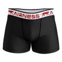 Lot de 5 Boxers homme Coton Noir/Rouge/Blanc/Bleu Uni - Airness
