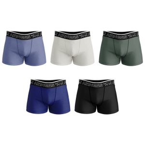 AIRNESS Lot de 5 boxers homme en coton colorés Starter AIRNESS Lot de 5 boxers homme en coton colorés Starter