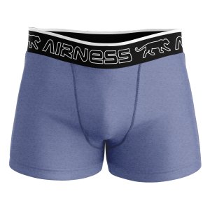 Lot de 5 Boxers homme Coton Noir/Bleu/Bleu ciel/Kaki/Blanc Uni - Airness