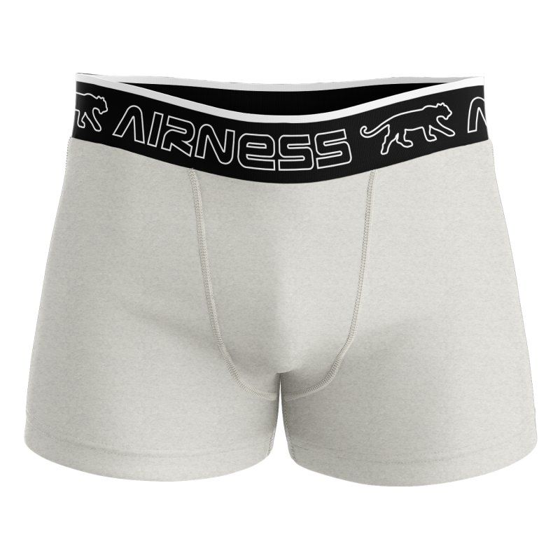 Lot de 5 Boxers homme Coton Noir/Bleu/Bleu ciel/Kaki/Blanc Uni - Airness