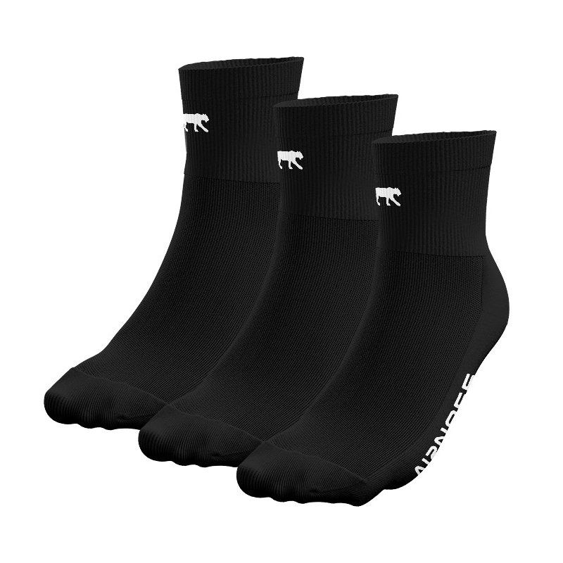 Lot de 3 Paires de Chaussettes homme Courtes Noir - Airness