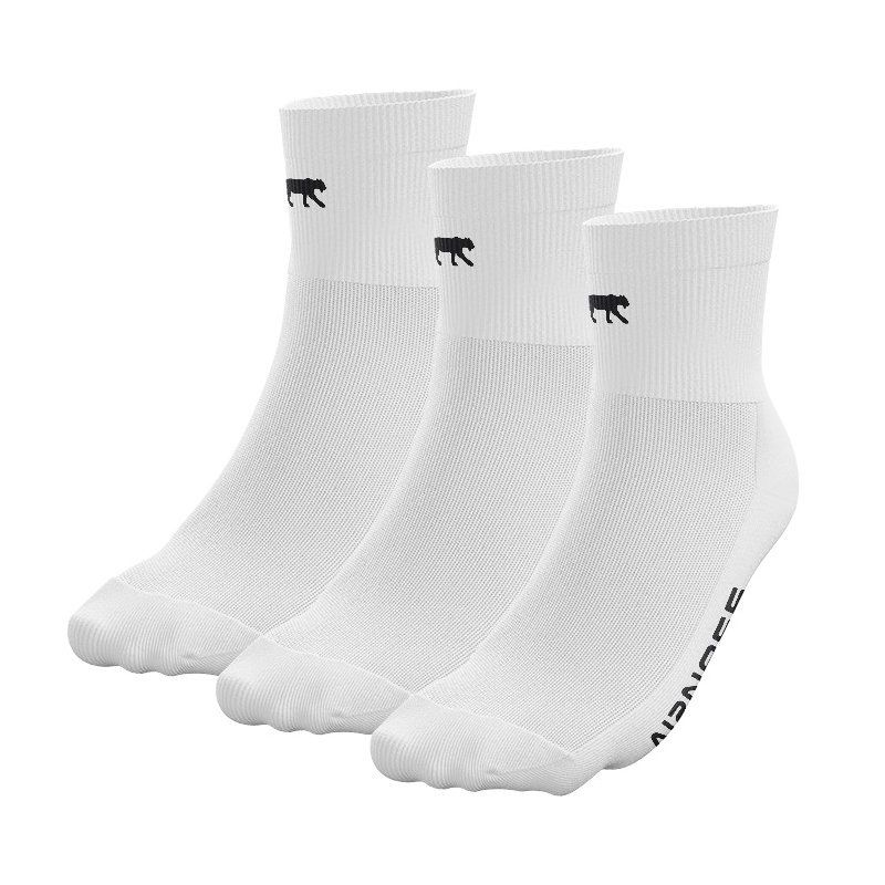 Lot de 3 Paires de Chaussettes homme Courtes Blanches - Airness