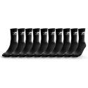 Lot de 10 Paires de Chaussettes Noires homme Tennis Sportif - Airness