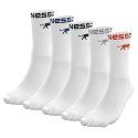 Lot de 5 Paires de Chaussettes Tennis  Blanches homme - Airness