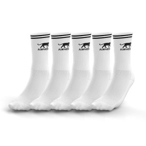AIRNESS Lot de 5 paires de tennis homme Logo sur tige et rayures AIRNESS Lot de 5 paires de tennis homme Logo sur tige et rayures
