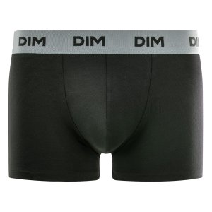 Lot de 3 Boxers homme Coton Uni  Noir/Vert/Bleu/Raisin Mix and Colors - Dim