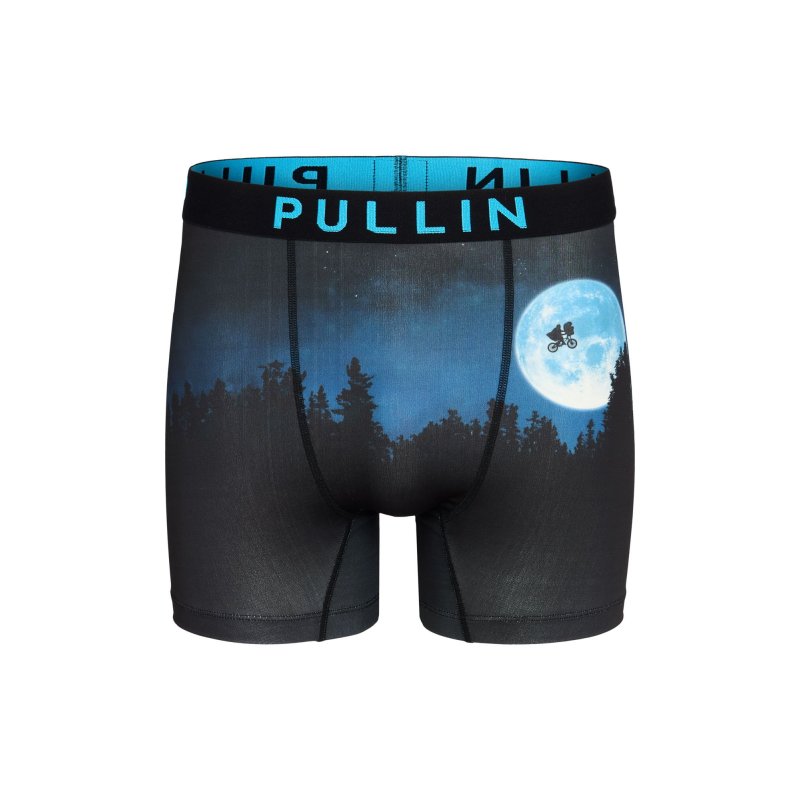 Boxer homme Lyocell Noir/Bleu/Tourquoise Imprimé - Pull In