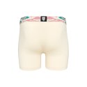 Boxer homme Coton Beige/Turquoise/Rose Uni - Pull In