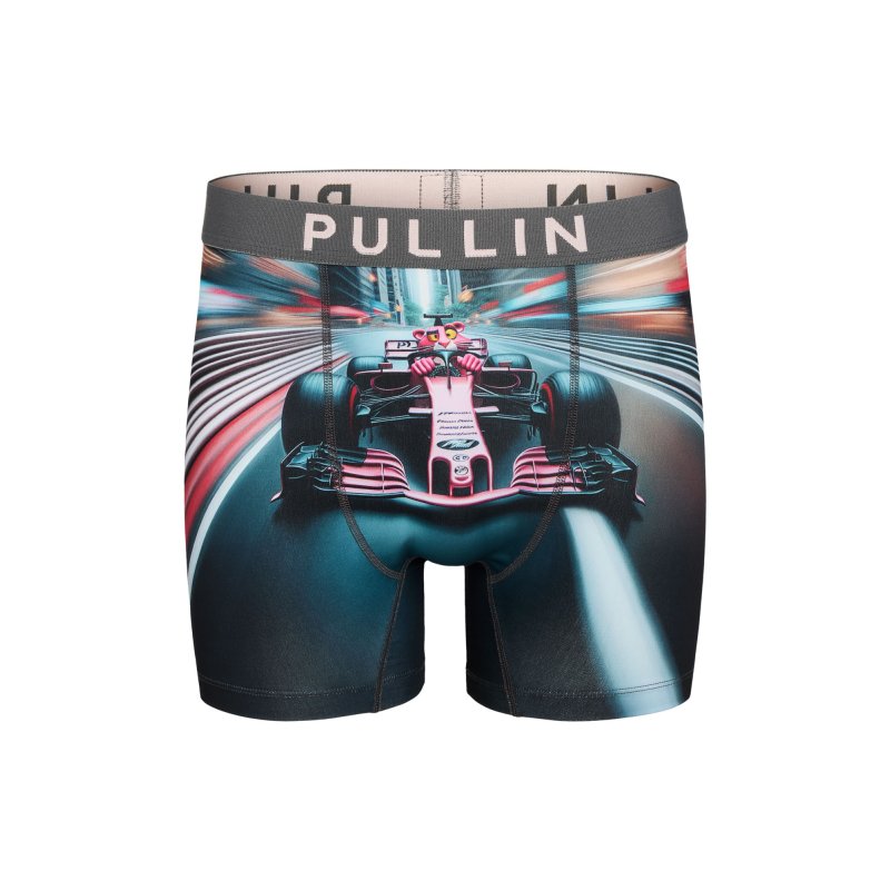 Boxer homme Polyester Noir/Rose/Blanc Imprimé - Pull In