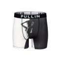 Boxer homme Polyester Noir/Blanc Imprimé - Pull In