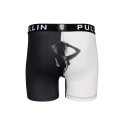 Boxer homme Polyester Noir/Blanc Imprimé - Pull In