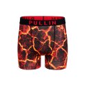 Boxer homme Polyester Rouge/Noir Imprimé - Pull In