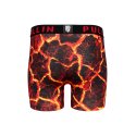 Boxer homme Polyester Rouge/Noir Imprimé - Pull In