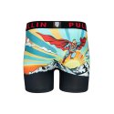 Boxer homme Polyester Turquoise/Rouge/Noir Imprimé - Pull In