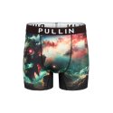 Boxer homme Polyester Vert/Noir/Rouge Imprimé - Pull In