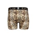 Boxer homme Polyester Beige/Marron/Noir Imprimé - Pull In