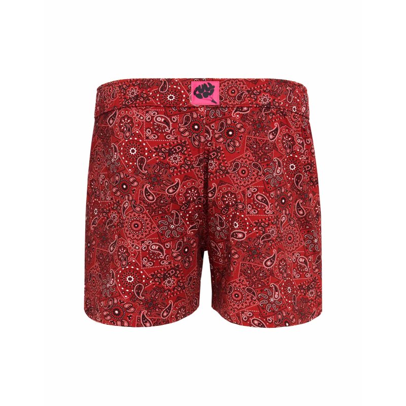Boxer homme Lyocell Rouge/Blanc Imprimé - Pull In