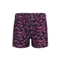 Boxer homme Lyocell Violet/Noir Imprimé - Pull In
